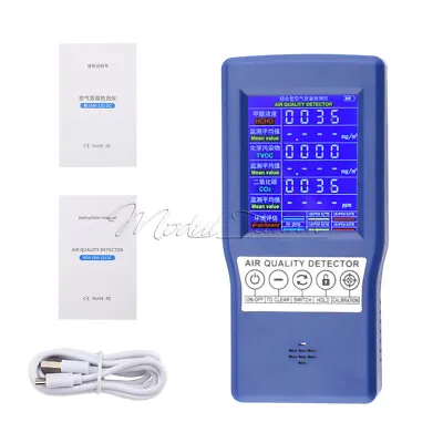 CO2/TVOC/HCHO PPM Meters Carbon Dioxide Detector Gas Analyzer Air Quality Tester • $30.86