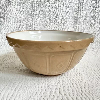 Vintage Mason Cash Church Gresley Mixing Bowl 24 Cm Beige Ceramic Baking • £12