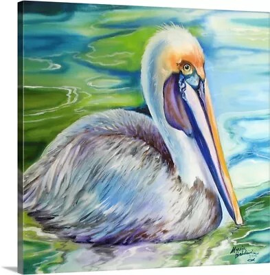 Brown Pelican Of Louisiana Canvas Wall Art Print Bird Home Decor • $42.99