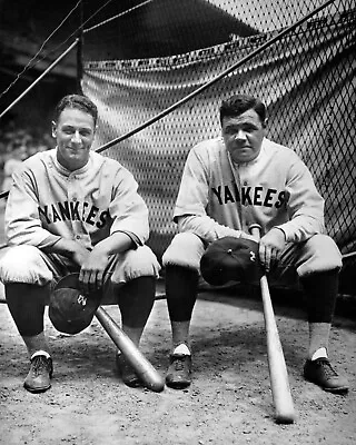 Babe Ruth And Lou Gehrig 8x10 Glossy Photo Picture Image #3 • $3.99