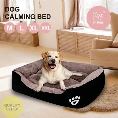 $40.82 • Buy ⭐HiPets⭐ Dog Cat Calming Bed Sleeping Plush Comfy Cave Washable Mat Medium Green