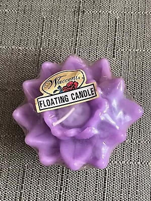 Purple MAGNOLIA Floating Candle By Waccents • $1.99