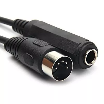  6.35mm Female 1/4  TRS To DIN 5 Pin MIDI Cable Adapter For Speaker  • $15.80