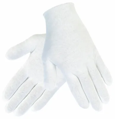 White Cotton Work Gloves Soft Thin Coin Jewelry Silver Inspection Handling US • $6.25