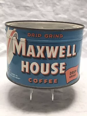 Vintage Maxwell House 1 Lb Unopened Coffee Tin With Key Beautiful Condition • $21.50