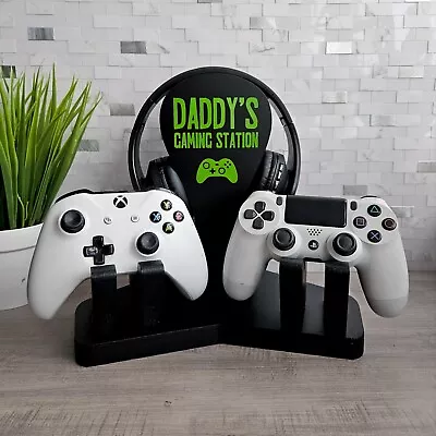 Gaming Stand Controller Headset Holder Xbox Ps5 Personalised Fathers Day Gift • £35.99