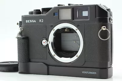 【MINT / Side Grip】 Voigtlander BESSA R2 Black Rangefinder Film Camera From JAPAN • $999.99