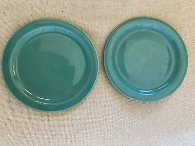 Vintage Early California Vernon Kilns Vernonware Blue 6.5 In Bread Plate Pair • $19.99