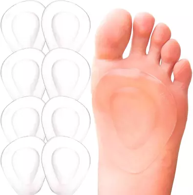 4 Pairs Clear Metatarsal Pads For Women Ball Of Foot Cushion Gel Foot Pads For • $15.72