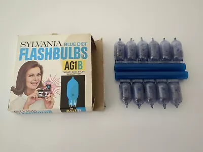 Lot 11 Vintage New Sylvania Blue Dot Flashbulbs AG1B • $5