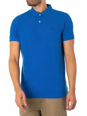 £39.95 • Buy Superdry Men's Classic Pique Polo Shirt, Blue