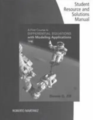 $16.99 • Buy A First Course In Differential Equations Solutions Manual Dennis Zill