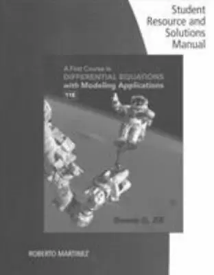 $70 • Buy First Course In Differential Equations With Modeling Applications : Resourse ...