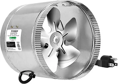 VIVOSUN 8 Inch 420 CFM Inline Duct Booster Fan Ventilation Exhaust Air Blower • $32.99