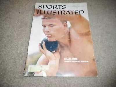 APRIL 12 1960 Vintage SPORTS ILLUSTRATED Magazine --- DALLAS LONG - Shot Put • $15