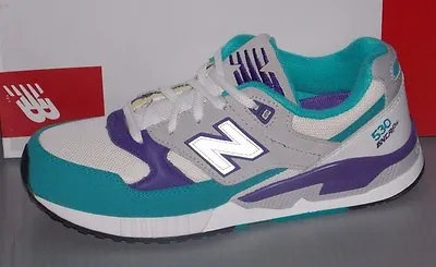 WOMENS NEW BALANCE W 530 AAA In Colors WHITE / TEAL / GREY SIZE 7.5 • $67.99
