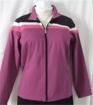 NWOT Women's MADE FOR LIFE Light Weight Raspberry Windbreaker Jacket Sz M • $18.99