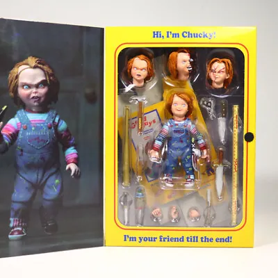 NECA Chucky Ultimate Good Guy Doll Child's Play 4  Action Figure 1:12 Scale NIB • $37.95