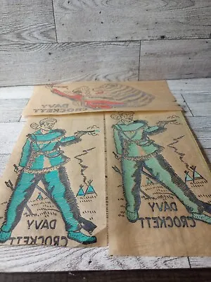 Vintage 1950s Davy Crockett Iron On Transfers Set Of 3  • $12.98