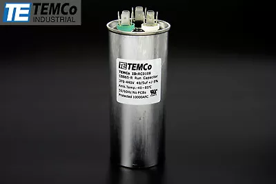TEMCo 40+5 Uf/MFD 370-440 VAC Volts Round Dual Run Capacitor 50/60 Hz -Lot-1 • $14.95