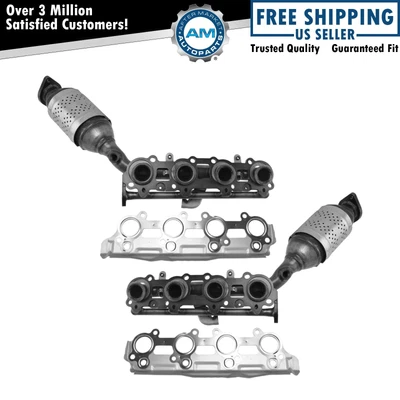 $630.39 • Buy Exhaust Manifold With Catalytic Converter Assembly Pair For Toyota Lexus 4.7L V8
