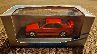 BMW E36 318iS SALOON 1994 RED 1:18 HIGH QUALITY MINICHAMPS  • £60