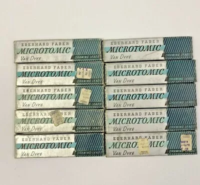 MICROTOMIC EBERHARD FABER Drawing Leads No 610 17 Degrees 6B 9H Vintage LOT  • $49.99