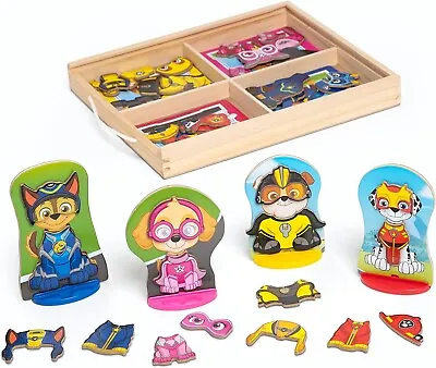 Melissa & Doug PAW Patrol Wooden Magnetic Pretend Play Dress-Up Set  • £21.45