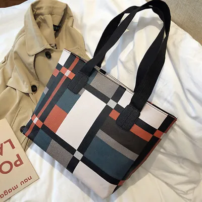 Large Capacity Handbag Totes For Women Big Size Retro Shoulder Bag Shopping Bag • £9.62