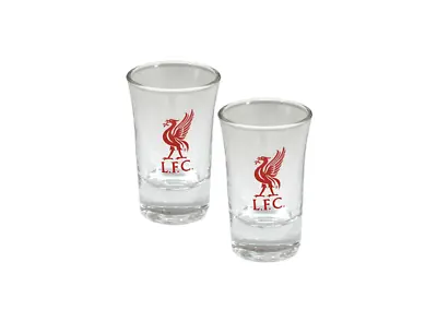 £10.29 • Buy Liverpool FC Licensed 2PK Shot Glass Set Homeware Use Birthday Gift Xmas Ideas