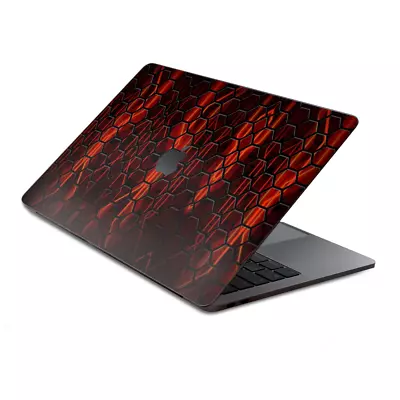 Skins Wrap For MacBook Pro 15 Inch Retina Touch  Abstract Red Metal • $16.98
