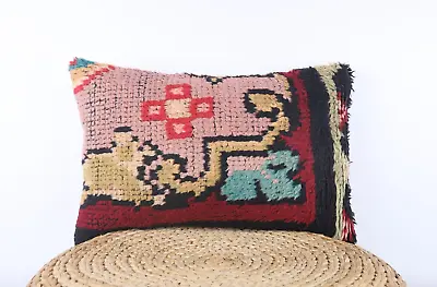 Handwoven Anatolian Turkish Kilim Pillow 16x24 Turkish Rug PillowLiving Room • $36.99