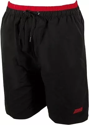 New Zoggs Waist 27  Size L Age 12-13 Years Black 15 Inch Length Boys Swim Short • £9.99