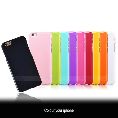 IPhone 8 7 6 / 6S Cover For Apple Slim Gel Silicone Case Assorted Colours • $7.99