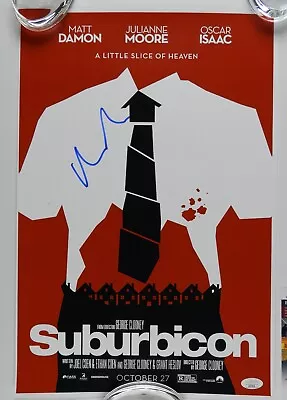 Matt Damon JSA Signed Autograph 12 X 18 Poster On Card Stock Suburbicon • $174.99