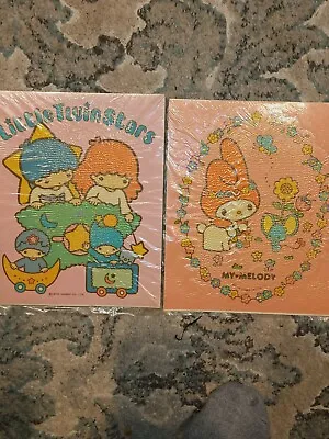 Vintage Sanrio 1-My Melody & 1-Little Twin Stars Sticker Sheet NEW Japan 1976 • $20