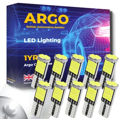 10x 501 T10 Led Bulbs Side Light Error Free Canbus 26 Smd W5W Xenon Bright White • £5.94
