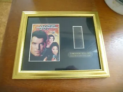 £25 • Buy Framed 007 Tomorrow Never Dies Film Cell Limited Edition #41/100 With COA