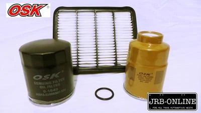 Mazda B2500 Bravo Pe 2.5l Wl Turbo Diesel Oil Air Fuel Filter Service Kit 99-00 • $52.96