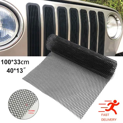 Grill Mesh Aluminium Alloy Car Bumper Vent Metal Rhombic Grille Net Tool UK • £9.49