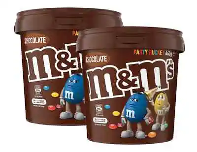 M&M's Milk Chocolate Party Size Bucket 640g X 2 Buckets • $24.89