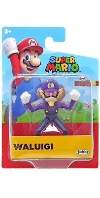 Jakks World Of Nintendo Super Mario Waluigi 2.5  Toy Figure Collectible 2023 • $14.95