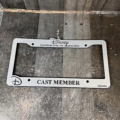 Disneyland Cast Member License Plate Frame Mickey  Plastic Disney • $34.99