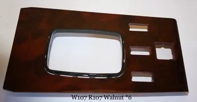 Mercedes SL R107 W107 Wood Interior Trim Burl Walnut 1 Piece Console Up To 1985 • $254.15