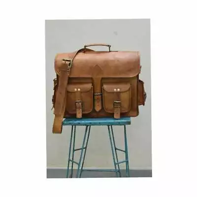 Women Laptop Coach Bag Leather Vintage Shoulder Purse Brown Handbag Messenger  • $76
