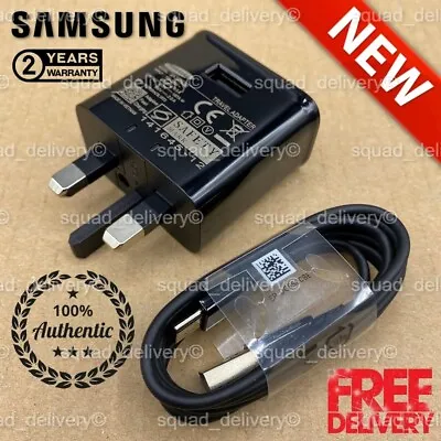 Genuine Samsung Fast Charger Plug Or Type-C Cable For Galaxy S8 S9 S10 S20+ S21 • £2.99