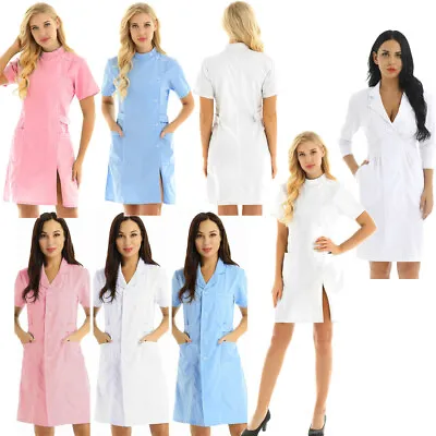 £19.62 • Buy Mens Womens Medical Doctor Nursing Dress Scrubs Costume Uniform Suits Workwear