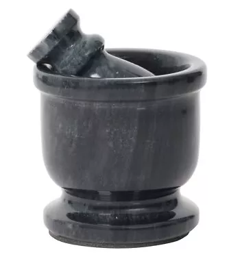 Radicaln Marble Mortar And Pestle Set Black Palm Size 2.5  Handmade Portable ... • $15.25