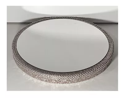 10 Wedding Table Centre Pieces Silver Mirrored Plates 11  Round - 10  Mirror • £69.99