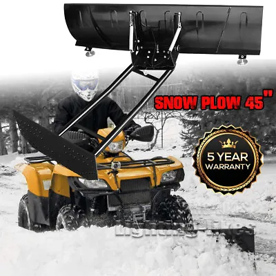 ATV Snow Plow Kit 45'' Steel Blade Complete Mount Package Fit Honda Rancher 350 • $799.99